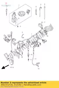 suzuki 3661931F20 gids, bedrading ha - Onderkant