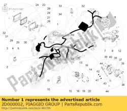 Tutaj możesz zamówić wi? Zka przewodów od Piaggio Group , z numerem części 2D000002: