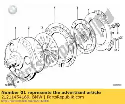 Here you can order the clutch housing - elbe from BMW, with part number 21211454169: