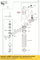 430890029499, Kawasaki, cilindro-amortecedor, um kawasaki kx  d c kx85 lw sw big wheel kx85ii 85 , Novo