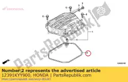 Qui puoi ordinare guarnizione, coperchio della testa da Honda , con numero parte 12391KYY900: