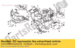 Aqui você pode pedir o carenagem * nh-215m * em Honda , com o número da peça 64200MN5000ZB: