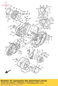 yamaha 3D8154140000 os?ona, filtr powietrza - Dół