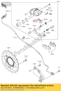 kawasaki 921441847 spr??yna, podk?adka kr150-b2 - Dół