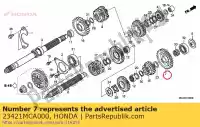 23421MCA000, Honda, gear, countershaft first honda gl goldwing a  bagger f6 b gold wing deluxe abs 8a gl1800a gl1800 airbag gl1800b 1800 , New