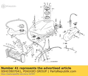 Piaggio Group 00H03807041 rura - Dół