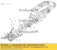 62119550R7, Piaggio Group, Couvercle d'accès à la bougie     , Nouveau