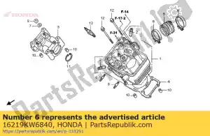Honda 16219KW6840 bande, isolant - La partie au fond