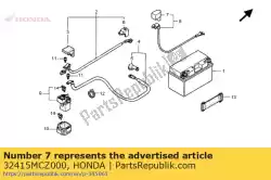 Aquí puede pedir cubierta, terminal de batería de Honda , con el número de pieza 32415MCZ000: