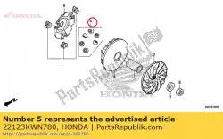 Here you can order the roller set, weight from Honda, with part number 22123KWN780: