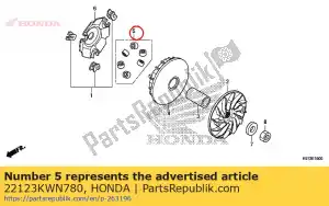 Honda 22123KWN780 roller set, weight - Bottom side