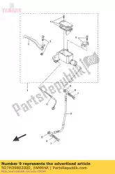 Ici, vous pouvez commander le interrupteur d'arrêt avant assy auprès de Yamaha , avec le numéro de pièce 5D7H39802000: