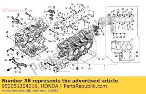 Honda 950051204210 tube, 12x42 (95005-12001- - Bottom side