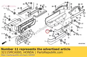 Honda 32115MCA000 guide, high tension cord - Bottom side