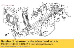 Ici, vous pouvez commander le collier auprès de Honda , avec le numéro de pièce 19006MCJ003: