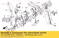 45126MAT003, Honda, tubo secondario a, r. fr. freno honda cbr super blackbird xx cbr1100xx 1100 , Nuovo