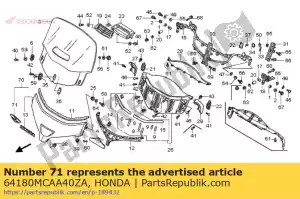 Honda 64180MCAA40ZA emblemat, fr. ozdobi? * rodzaj - Dół