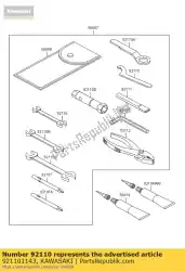 Ici, vous pouvez commander le clé à outils, crochet ksf250-a2 auprès de Kawasaki , avec le numéro de pièce 921101143: