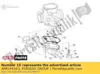 AP8144263, Piaggio Group, Tubo di gomma aprilia  scarabeo 125 150 200 1999 2000 2001 2002 2003 2004, Nuovo