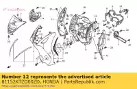 81152KTZD00ZD, Honda, grille, l. side *nh1* (nh1 black) honda pes 125 150 2008 2009 2010 2011 2012 2013, New