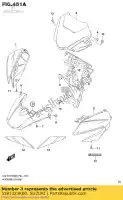 5181323KB0, Suzuki, alloggiamento, faro superiore suzuki gsxs125mlx gsxs125ml gsxs125xa 125 , Nuovo