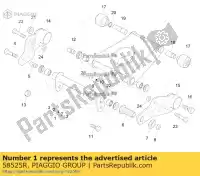 58525R, Piaggio Group, Braccio oscillante completo sul lato telaio gilera piaggio fuoco mp zapm860x, zapta10w zapm86100, zapm86101 zapta1200 zapta1200, zapta1201 zapta1202 zapta1202, zapta1204 400 500 2007 2008 2009 2010 2011 2013 2014 2015 2016 2017 2018 2019 2020, Nuovo