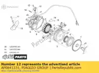 AP0841331, Piaggio Group, Vite a testa esagonale m6x12 aprilia  af af1 classic classic 610 climber etx leonardo mx pegaso rotax 122 rotax 123 rs rx rx sx scarabeo 125 150 200 280 600 650 1990 1991 1992 1993 1994 1995 1996 1997 1998 1999 2000 2001 2002 2003 2004 2005 2006 2007 2008 2009 2010, Nuovo