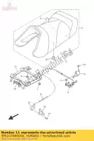 3P6247080000, Yamaha, support de siège assy yamaha  fjr 1300 2006 2007 2008 2009 2010 2011 2014 2015 2016 2017 2018 2019 2020 2021, Nouveau