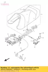 Aqui você pode pedir o conjunto de suporte de assento em Yamaha , com o número da peça 3P6247080000: