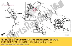 Aqui você pode pedir o retentor em Honda , com o número da peça 45112ML7921: