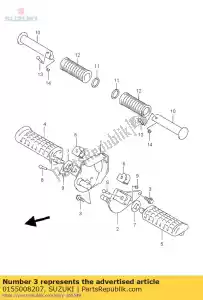 suzuki 0155008207 parafuso - Lado inferior