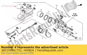 Honda 38510MGC751 sensor, velocidade da roda - Lado inferior