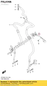 suzuki 5926648G00 klem, fr rem - Onderkant