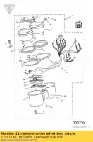 T2501186, Triumph, tacho de habitação triumph adventurer 71699 > bonneville & bonneville t100 carbs bonneville & bonneville t100 efi bonneville from vin 380777 & se bonneville from vin 380777/ se bonneville t100 efi legend tt thruxton 900 thruxton 900 carbs thruxton 900 efi thu, Novo