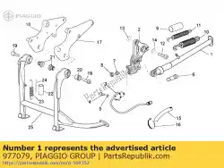 Aquí puede pedir soporte lateral de Piaggio Group , con el número de pieza 977079: