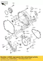 110601715, Kawasaki, guarnizione, coperchio frizione kawasaki klf300 4x4 300 , Nuovo