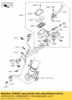 430261076, Kawasaki, tappo freno ex500-a6 kawasaki el er er-6f er-6n gpx gpz gtr kle klz z zephyr zr zrx zx zxr zz r zzr 250 252 500 550 600 650 750 900 1000 1100 1200 1990 1992 1993 1994 1995 1996 1997 1998 1999 2000 2001 2002 2003 2004 2005 2006 2007 2008 2012 2013 2014, Nuovo