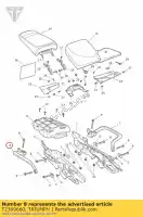 T2309660, Triumph, main courante rh triumph tiger 800 tiger 800xc 800 2011 2012 2013 2014 2015, Nouveau