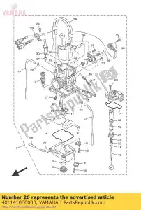 yamaha 4XL1410E0000 hose - Bottom side