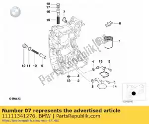 bmw 11111341276 ontluchtingspijp (vanaf 12/1997) - Onderkant