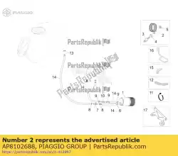 Qui puoi ordinare fascetta stringitubo d. 76 da Piaggio Group , con numero parte AP8102688: