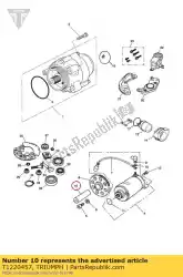 Here you can order the spindle idler gear from Triumph, with part number T1220457: