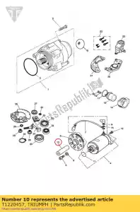 triumph T1220457 ingranaggio folle del mandrino - Il fondo