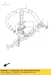 Aqui você pode pedir o tubo, mangueira em Suzuki , com o número da peça 4431138A01: