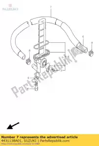 suzuki 4431138A01 tubo, mangueira - Lado inferior