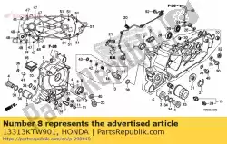 Qui puoi ordinare cuscinetto b, albero a gomiti r. Lato (nero) da Honda , con numero parte 13313KTW901: