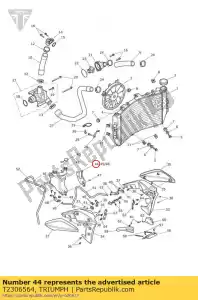 triumph T2306564 uitbreidingsdeksel voor reservekit - Onderkant