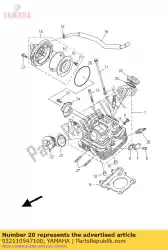 Qui puoi ordinare o-ring (5h0) da Yamaha , con numero parte 932110547100: