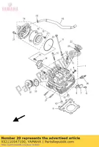 yamaha 932110547100 o-ring (5h0) - Il fondo