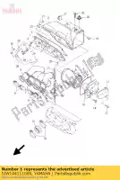 5JW144111000, Yamaha, caso, filtro de ar 1 yamaha fjr 1300 2004 2005 2006 2007 2008 2009 2010 2011, Novo